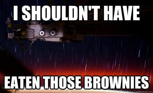 i shouldnt have eaten those brownies -