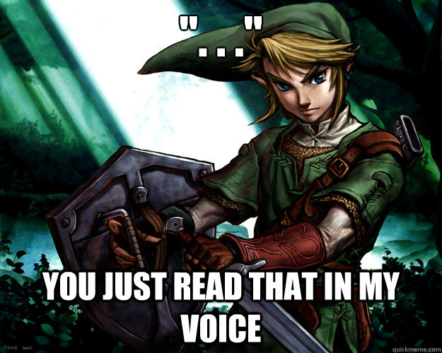 you just read that in my voice -