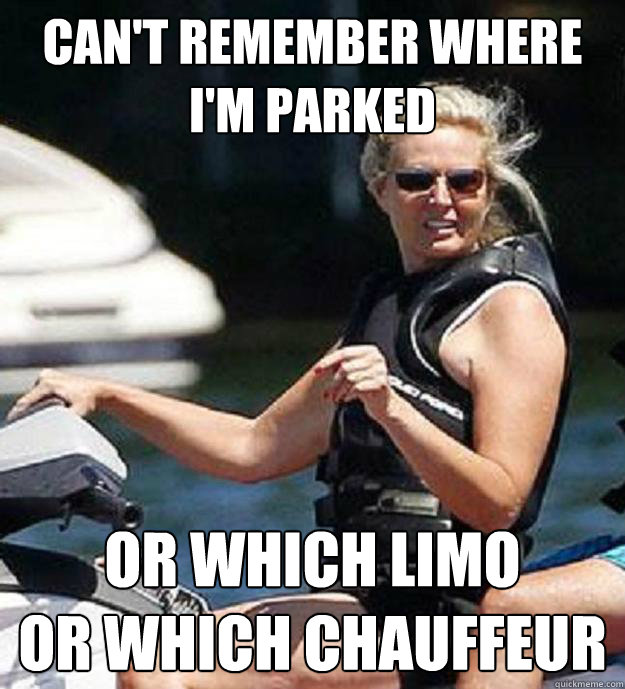 cant remember where im parked or which limo or which cha - Ann Romney Problems