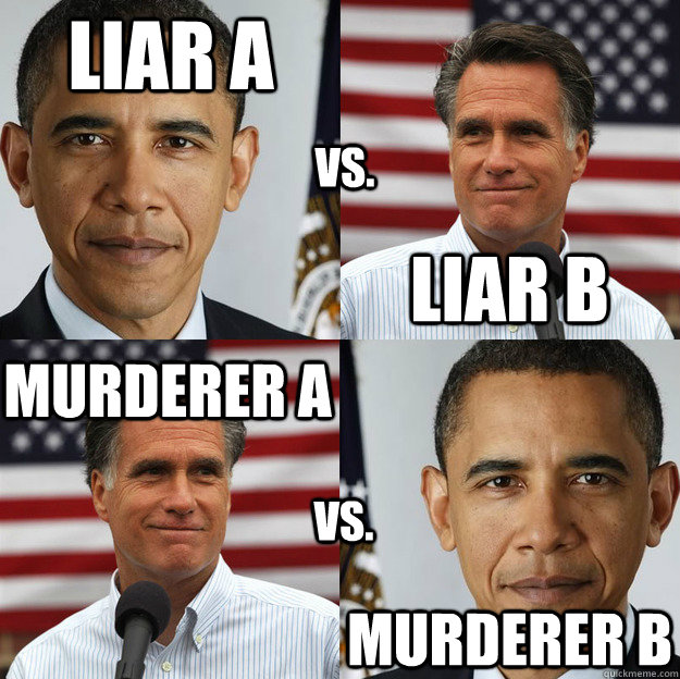 liar a liar b murderer a murderer b vs vs - Wheres the difference