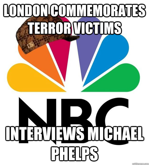 london commemorates terror victims interviews michael phelps - Scumbag NBC