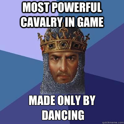 most powerful cavalry in game made only by dancing - Age of Empires