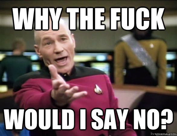 why the fuck would i say no - Annoyed Picard HD