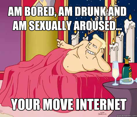 your move internet am bored am drunk and am sexually arouse - Zapp Brannigan