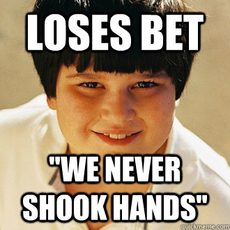 loses bet we never shook hands - Annoying Childhood Friend
