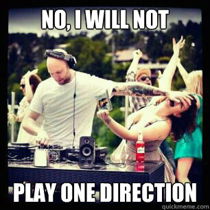 no i will not play one direction - call me maybe