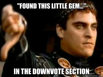 found this little gem in the downvote section - Downvoting Roman