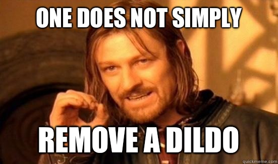 One Does Not Simply Remove a dildo - Boromir