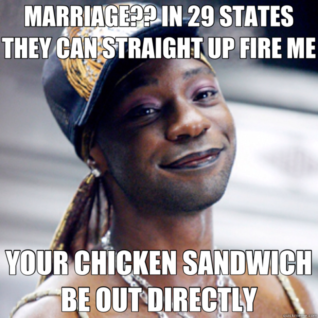 MARRIAGE?? IN 29 STATES THEY CAN STRAIGHT UP FIRE ME YOUR CH - Lafayette states