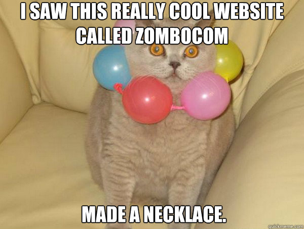 i saw this really cool website called zombocom made a neckl -