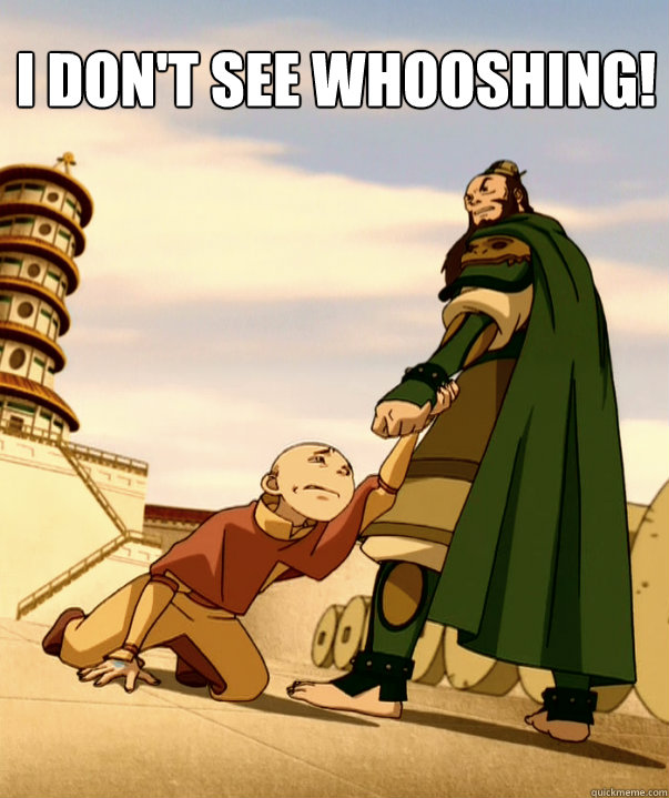 i dont see whooshing -