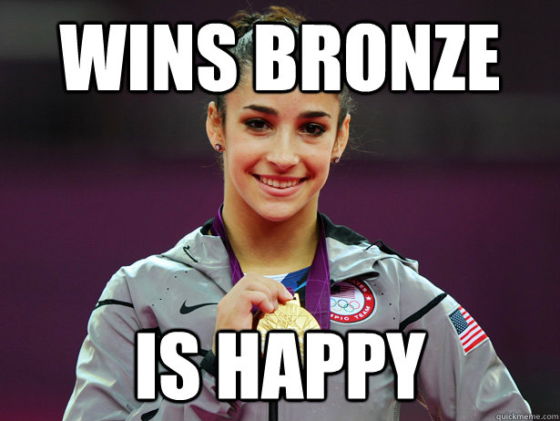 wins bronze is happy - Amiable Aly Raisman