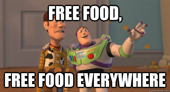free food free food everywhere - Toy Story Everywhere