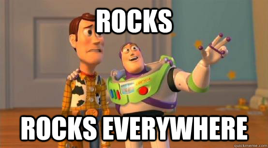 rocks rocks everywhere - Buzz Glitter