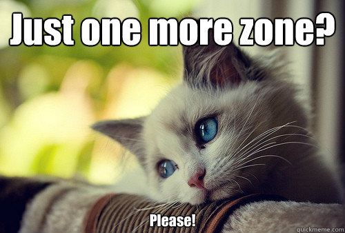 just one more zone please - First World Problems Cat