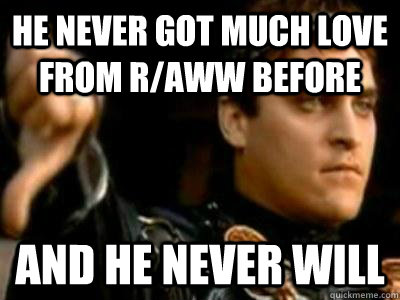 he never got much love from raww before and he never will - Downvoting Roman