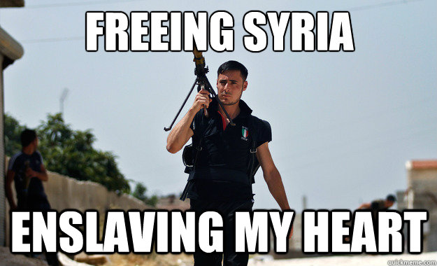 freeing syria enslaving my heart - Ridiculously Photogenic Syrian Soldier