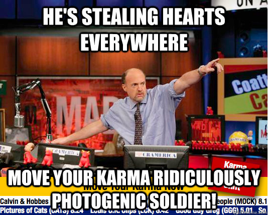 hes stealing hearts everywhere move your karma ridiculously - move your karma now