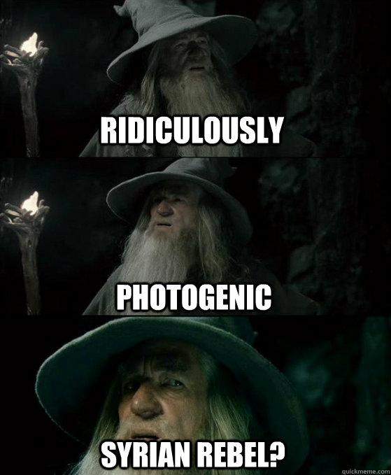 ridiculously photogenic syrian rebel - Confused Gandalf