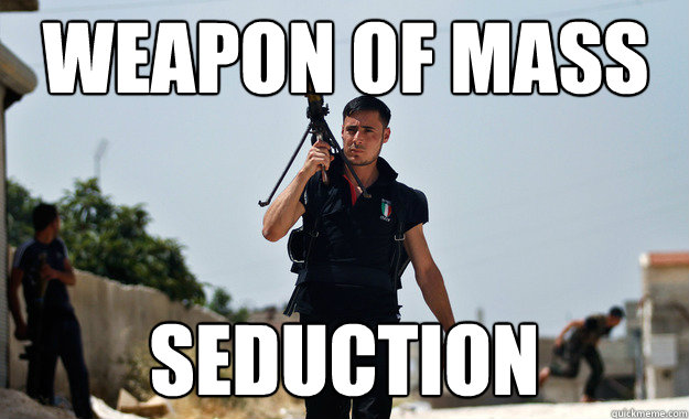 weapon of mass seduction - Ridiculously Photogenic Syrian Soldier