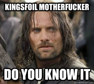 kingsfoil motherfucker do you know it - Thought of this last night.