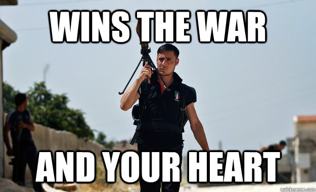 wins the war and your heart - Ridiculously Photogenic Syrian Rebel Fighter