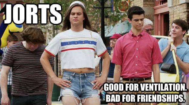 jorts good for ventilation bad for friendships - The Inbetweeners