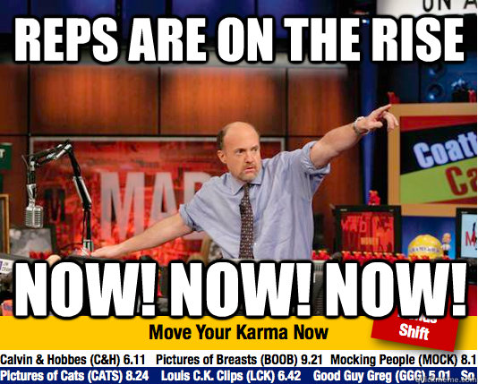 reps are on the rise now now now - Mad Karma with Jim Cramer