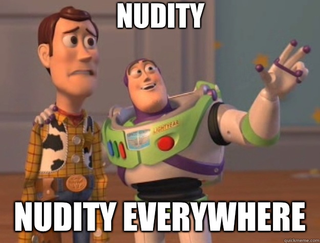 Nudity shitty drivers everywhere - Toy Story