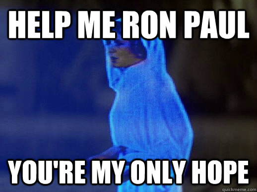 help me ron paul youre my only hope - help me obi-wan kenobi