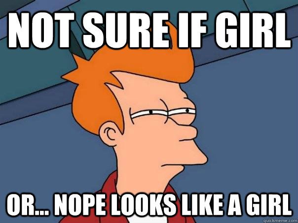 not sure if girl or nope looks like a girl - Futurama Fry
