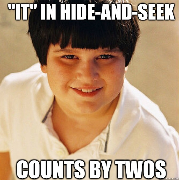 IT in hideandseek Counts by twos - Annoying Childhood Friend Square