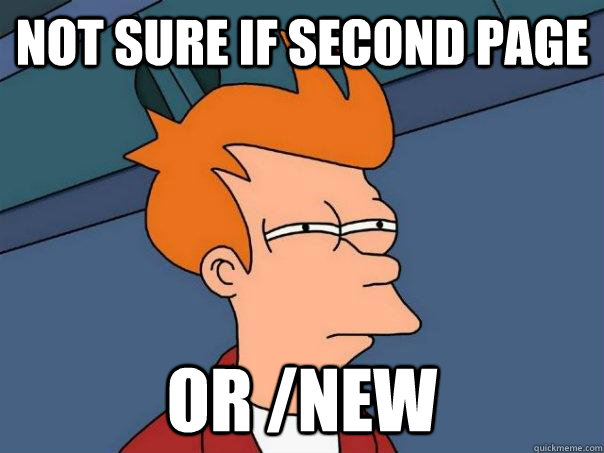 not sure if second page or new - Futurama Fry