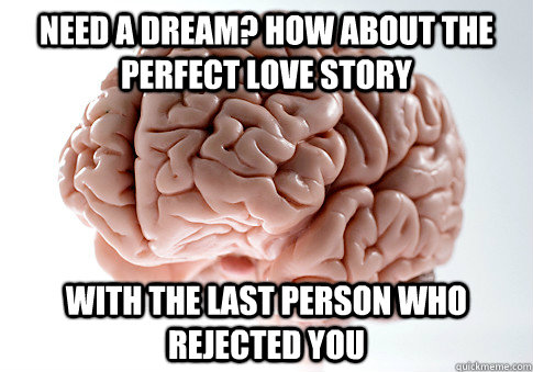 need a dream how about the perfect love story with the last - Scumbag Brain