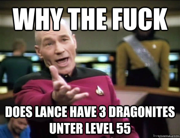 why the fuck does lance have 3 dragonites unter level 55 - Annoyed Picard HD