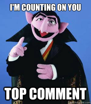 im counting on you top comment - Comps Count