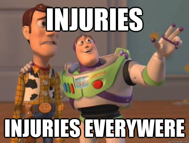 injuries injuries everywere - Buzz Lightyear