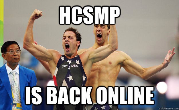 hcsmp is back online -