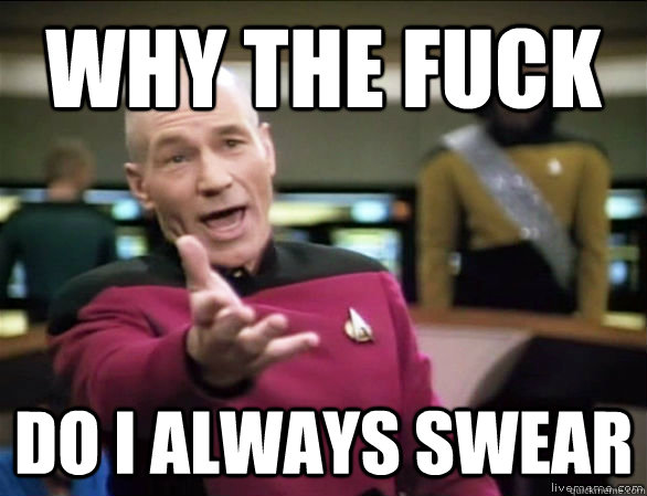 why the fuck do i always swear - Annoyed Picard HD