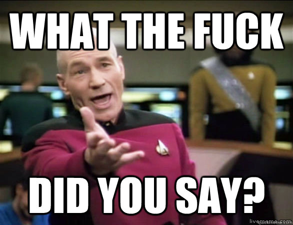 what the fuck did you say - Annoyed Picard HD