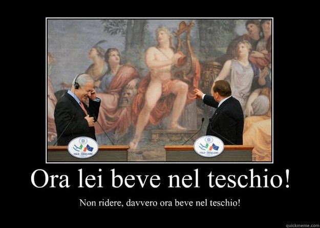 ora lei beve nel teschio non ridere davvero ora beve nel t - Motivational Poster