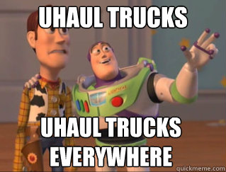 uhaul trucks uhaul trucks everywhere - x, x everywhere