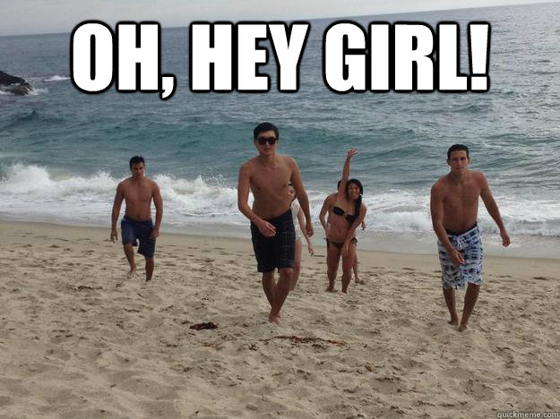 oh hey girl - bad ass beach walk