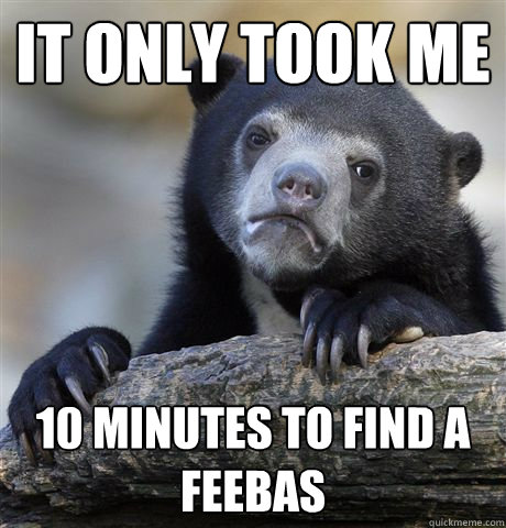 it only took me 10 minutes to find a feebas - Confession Bear