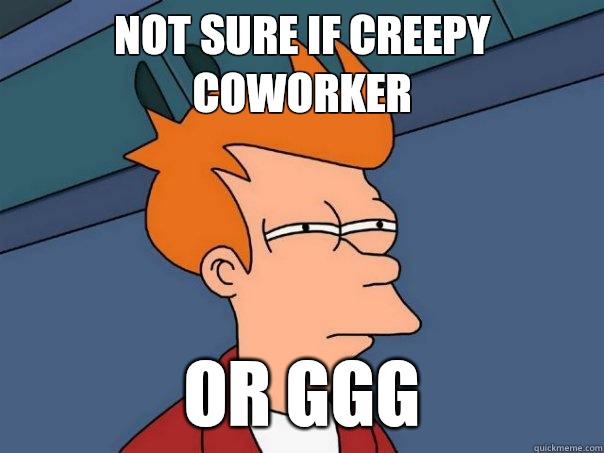 not sure if creepy coworker or vanilla ice - Futurama Fry