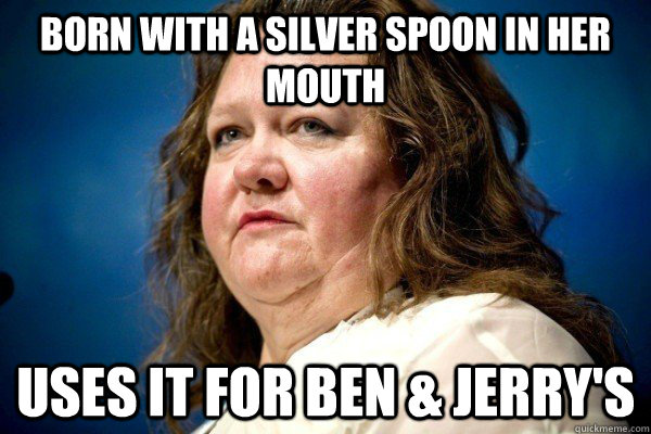born with a silver spoon in her mouth uses it for ben jerr - Spiteful Billionaire