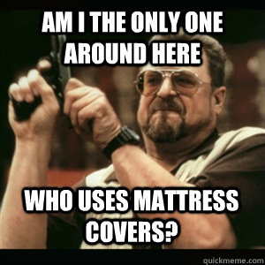 am i the only one around here who uses mattress covers - AM I THE ONLY ONE AROUND HERE