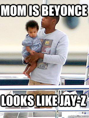 mom is beyonce looks like jayz -