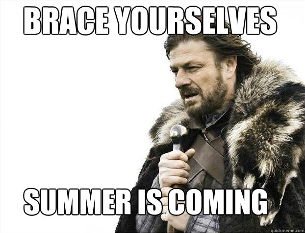 brace yourselves summer is coming - BDAY BRACE