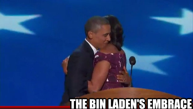 the bin ladens embrace - Obama Bin Laden